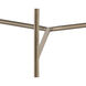 Remy 20 X 20 inch Antique Brass / White End Table